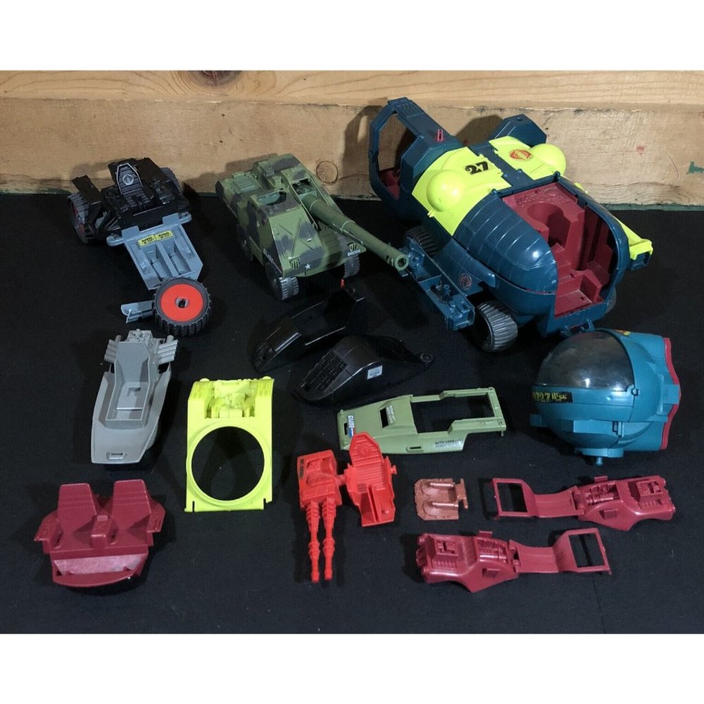 Vintage G.I. Joe Vehicles Extras Replacements Cobra Bugg 1980s Mattel LOT Toys